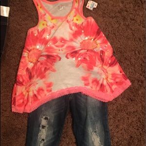 New! Justice Top and Skinny Jeans!